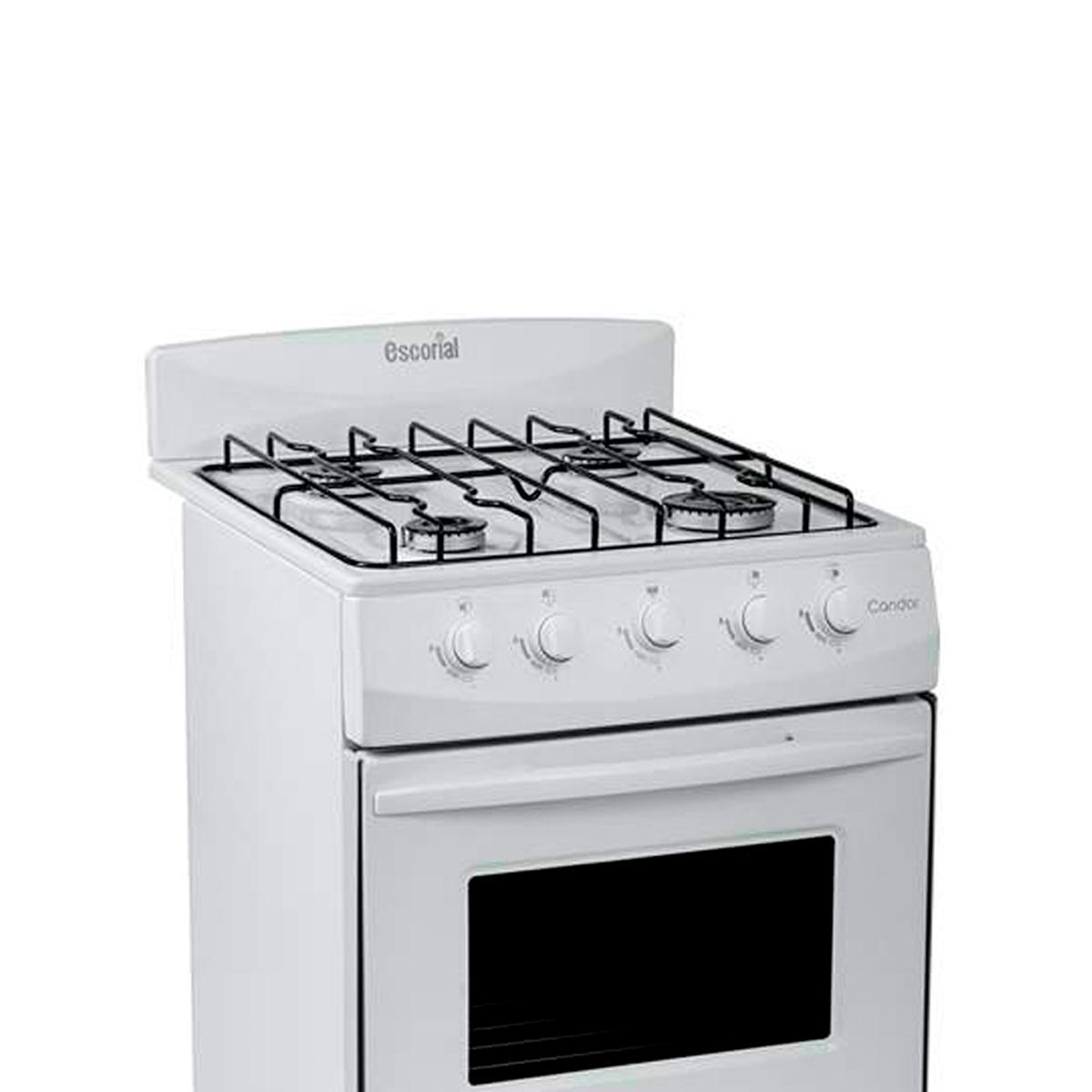 Cocina Escorial Candor Gas Envasado Con Puerta Con Visor Color Blanco